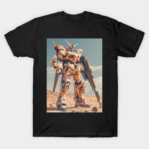 Winged Warriors: Gundam Wing, Mecha Epic, and Anime-Manga Legacy Unleashed T-Shirt by insaneLEDP